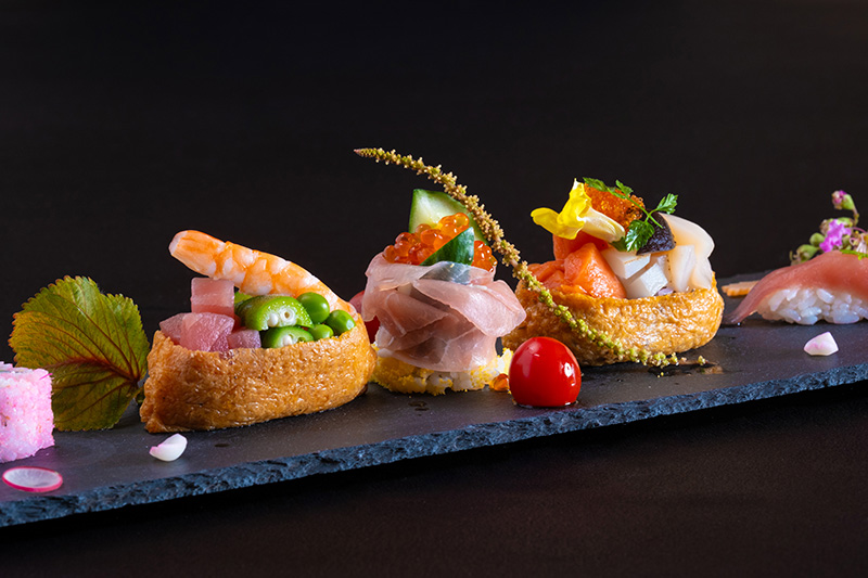 CHEF'Sライブ 創作握り寿司 5種盛り