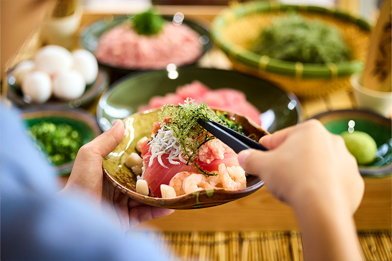 海鮮のっけ丼コーナー