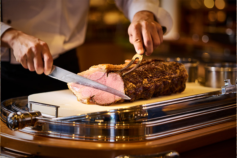 シェフ自慢のローストビーフ