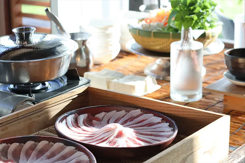 島豚のしゃぶしゃぶ